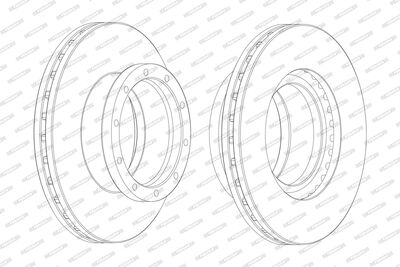 DISQUE DE FREIN IAM-FERODO MERCEDES
